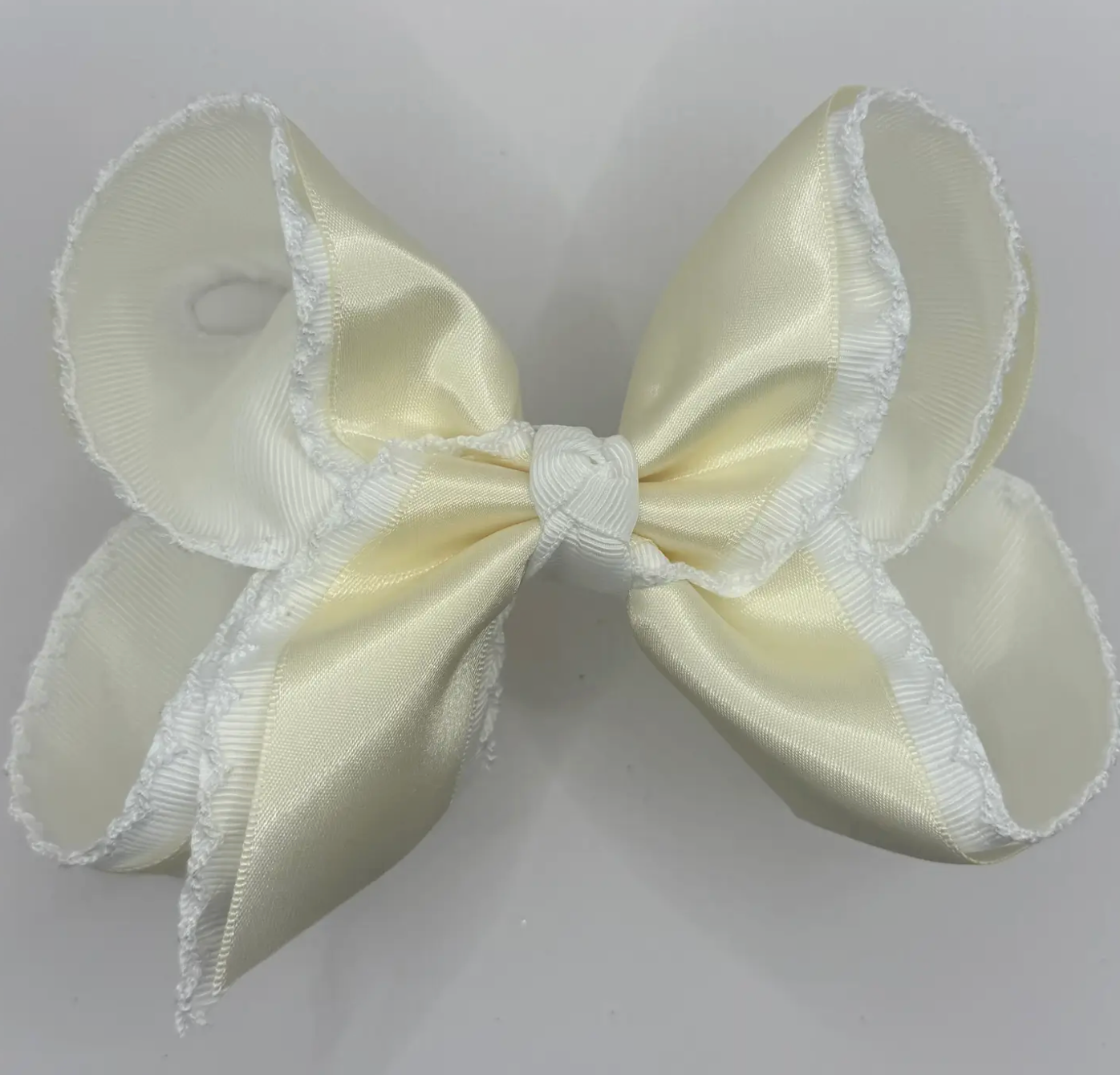 Ivory Satin Clip