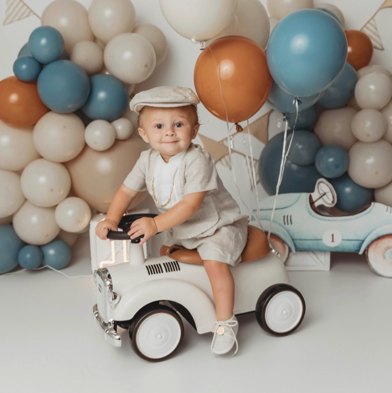 Boys Linen Romper