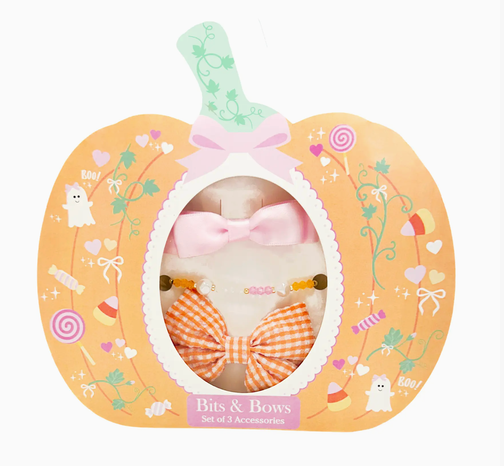 Pumpkin Bracelet and Bow Set