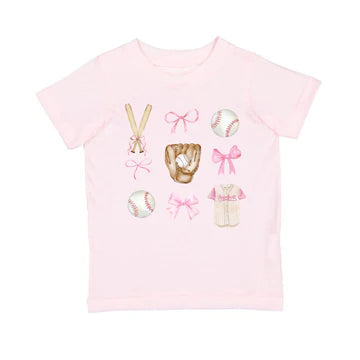 Camiseta de pajarita de béisbol