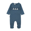 Smocked Sail Boat Footie