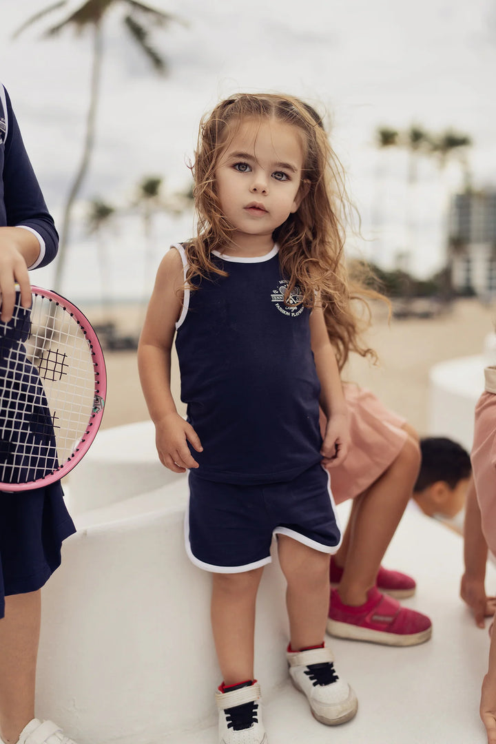 Navy Tennis Club Unisex Short Set