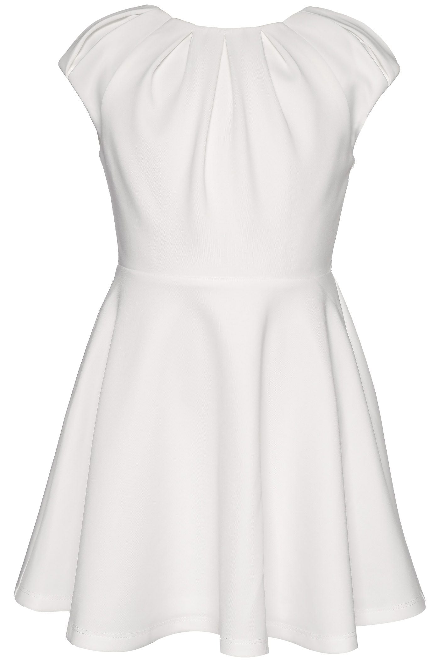 Scuba Dress in White