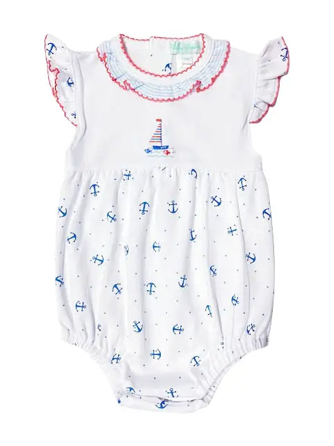 Nautical Girl Bubble Romper