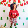 Christmas Plaid Tulle Bow Clip