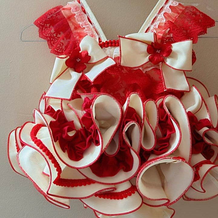 Paulina Cream and Red