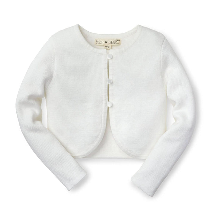 Cropped Curved Hem Cardigan