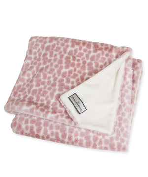 Pink Giraffe Plush Blanket