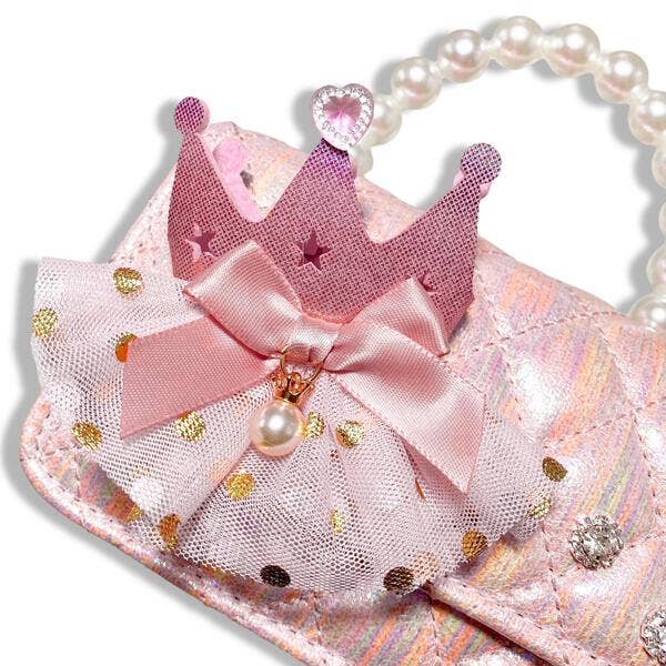 Crown Applique Quilted Purse