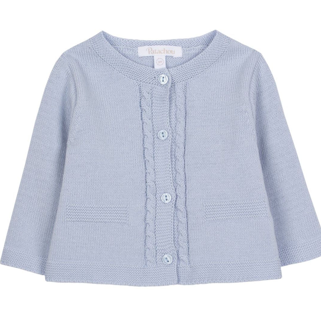 Boy Tricot Blue Cardigan