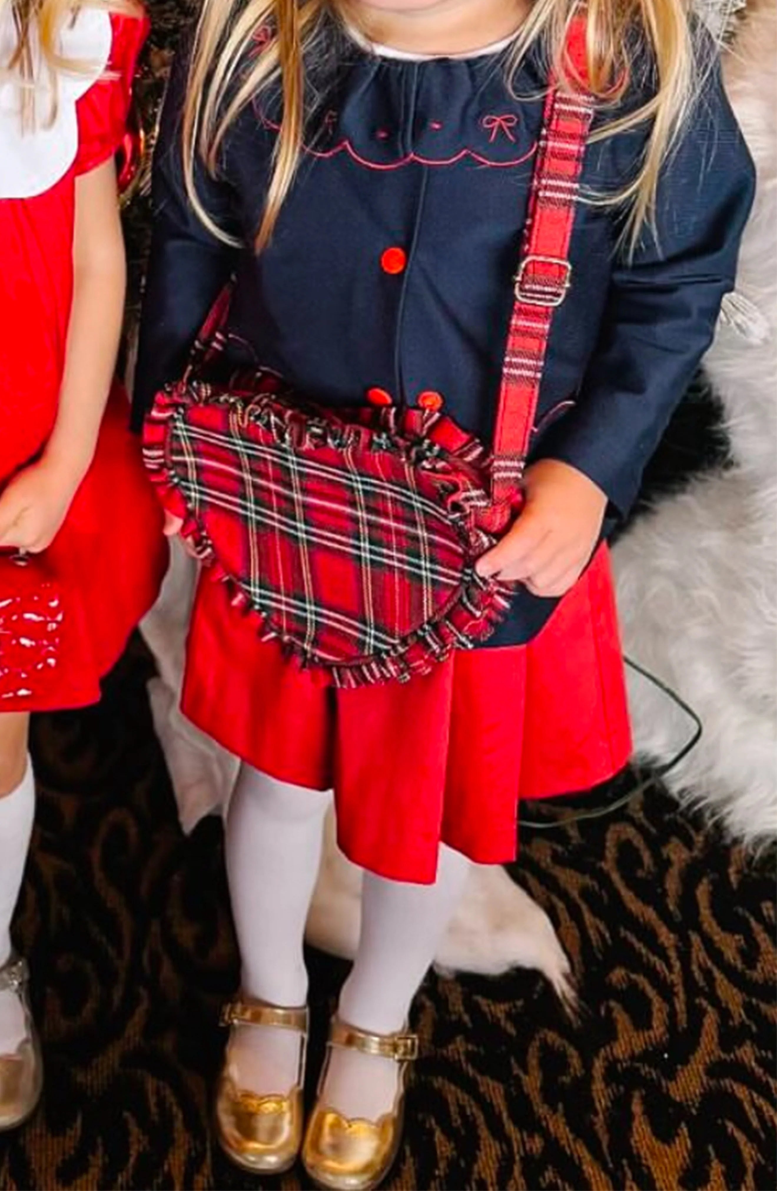 Heart Purse in Plaid