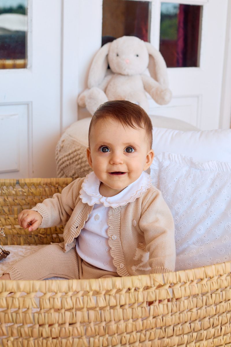 Beige Rocking Horse Cardigan