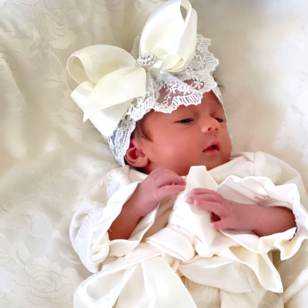 White Bow Headband