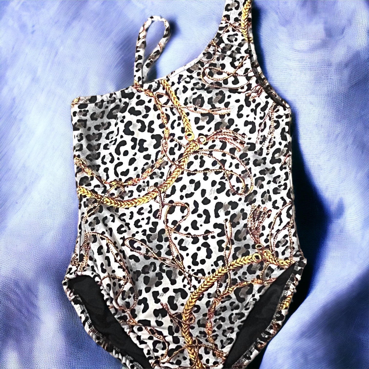 Leopard Chain One Piece Suit