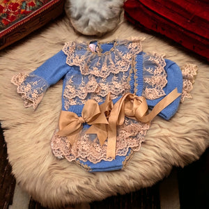 Exclusive Blue Beauty Knit Set