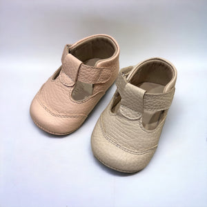 Baby T Strap Shoe in Pink or Cream