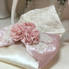 Mauve Rose Flower Swaddle and Headband