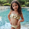 Gold Ruffle Bikini