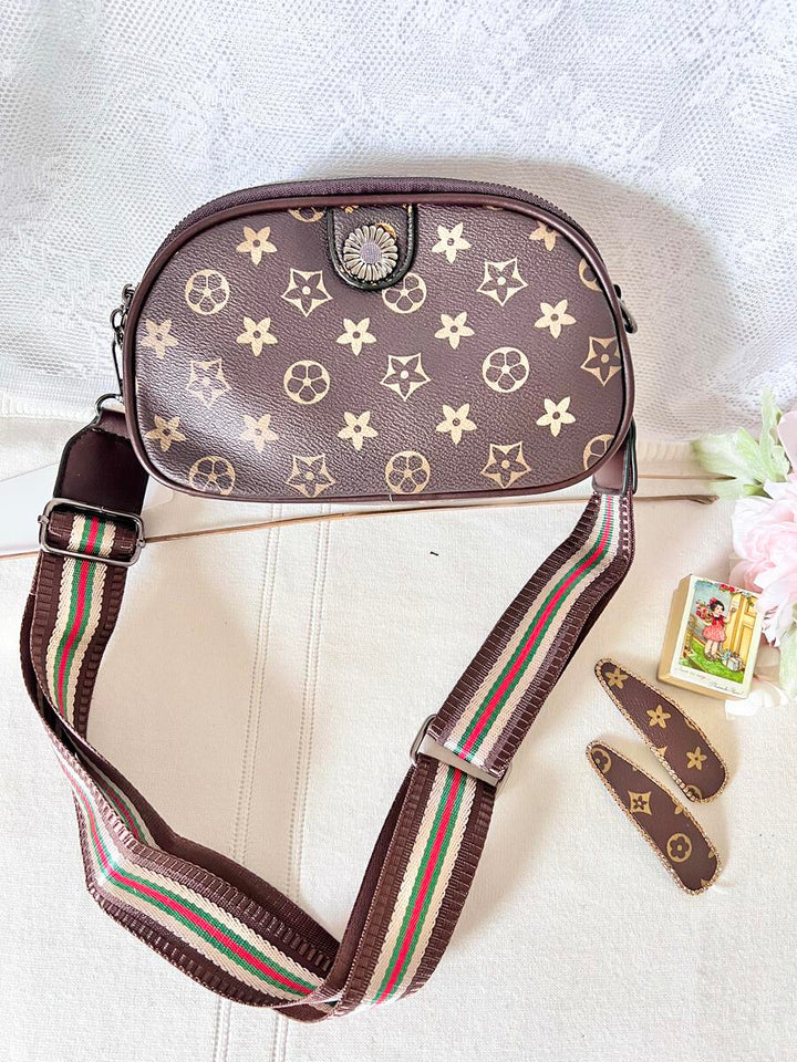 Printed Messenger Bag