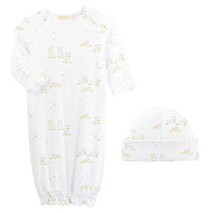 Baby Lambs Gown & Hat