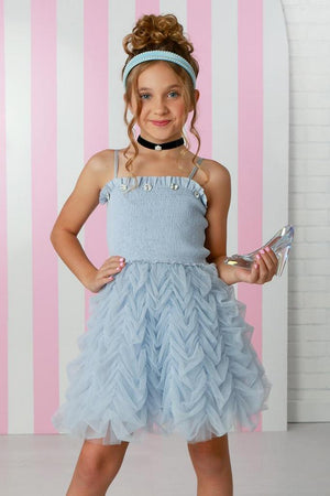 The Sky Blue Lampshade Dress