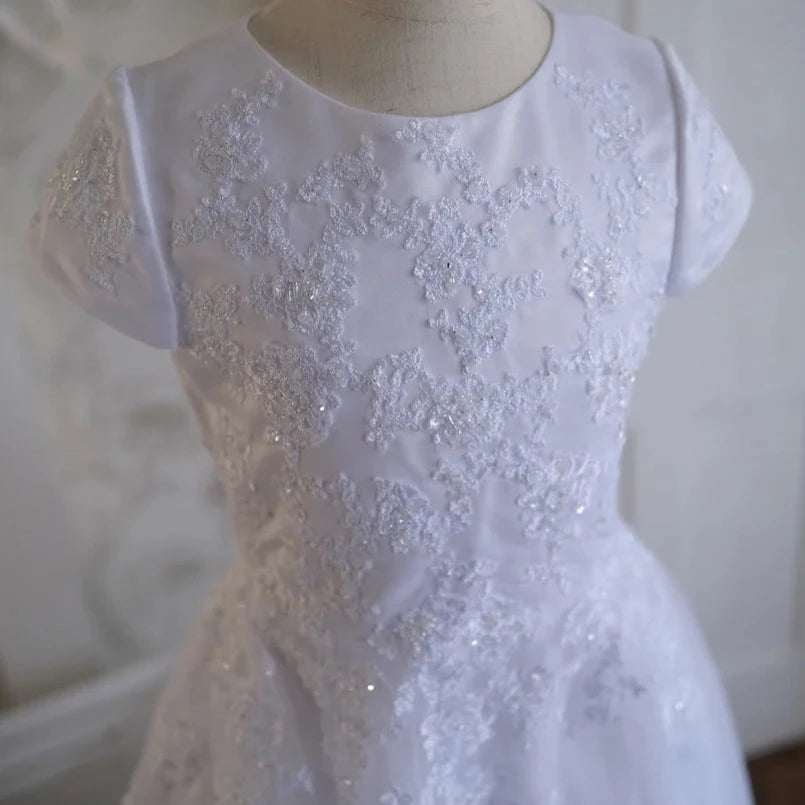 Christie Helene Cap Sleeve Lace Dress