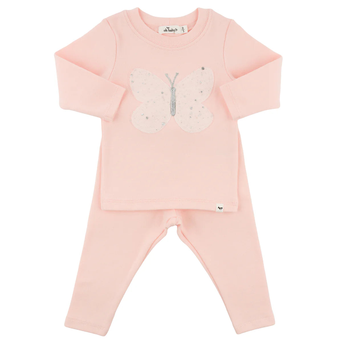 Butterfly Cream/Pink Set