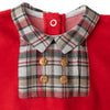 Infant Boy Red Velour Footie