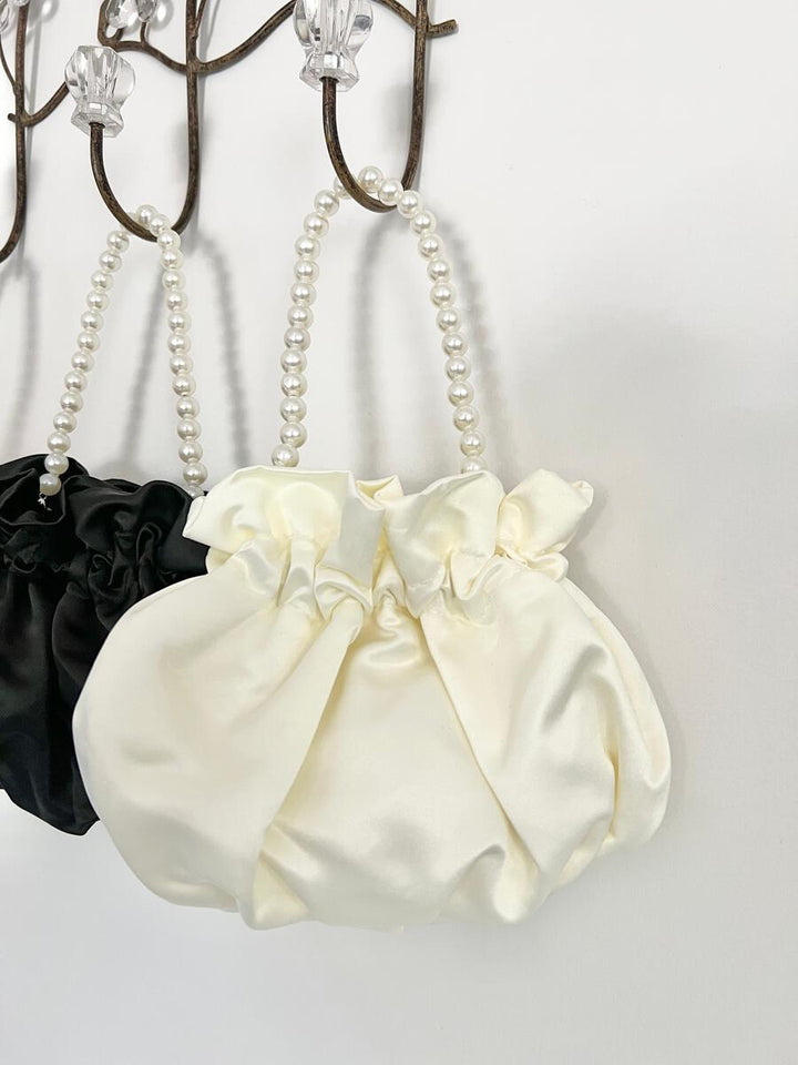 Ivory Satin Bag