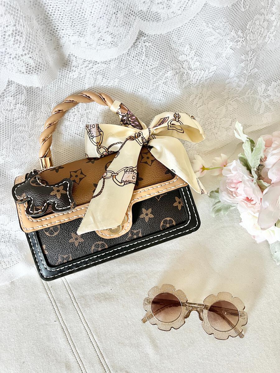 Classic Faux Leather Print Bag