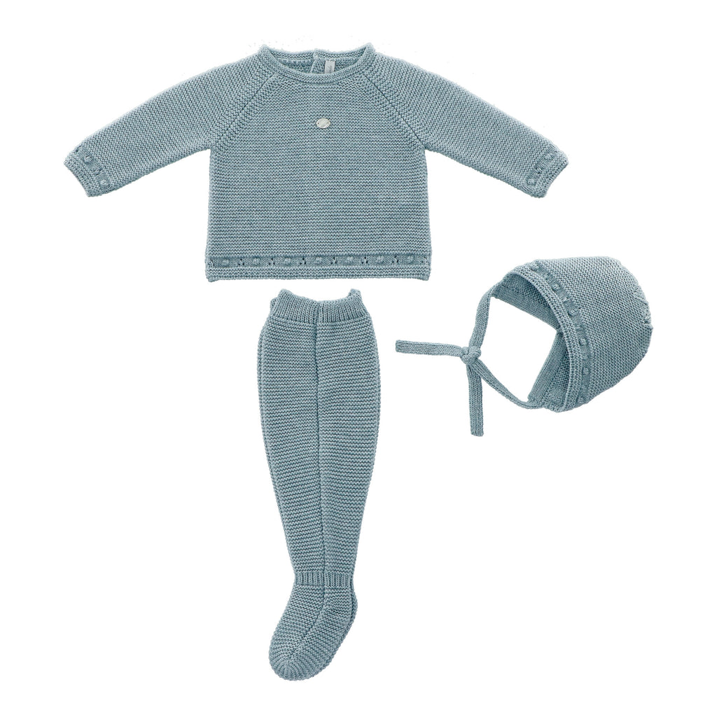 Martin Aranda Blue Layette Set