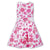 Sarah Louise Pink Flower Sleeveless Dress