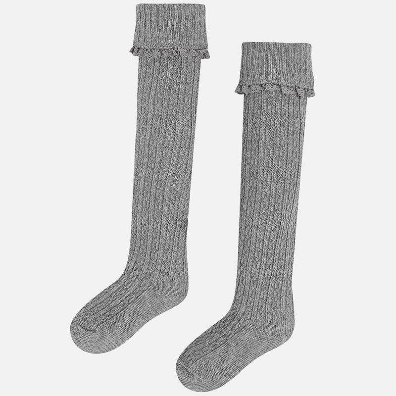 Mayoral Cable Knit Socks