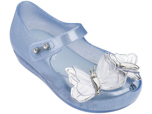 Mini Melissa Blue Butterfly Shoe