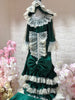 Emerald Velvet Gown and Blanket