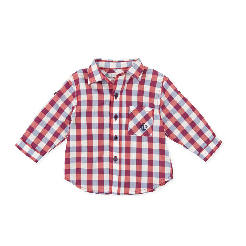 Red, White & Blue Gingham Shirt