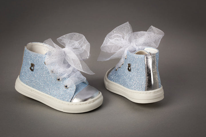 Ever Kid Blue Glitter Sneaker