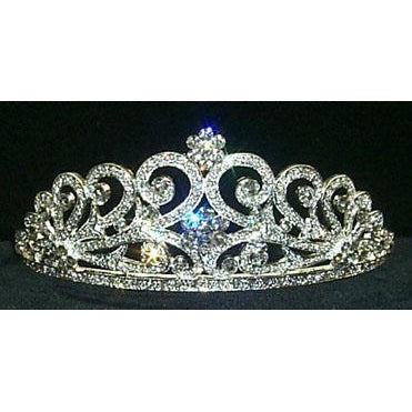 Swirling Flower Communion Crystal Tiara