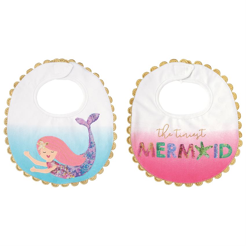 Mud Pie Mermaid Bib