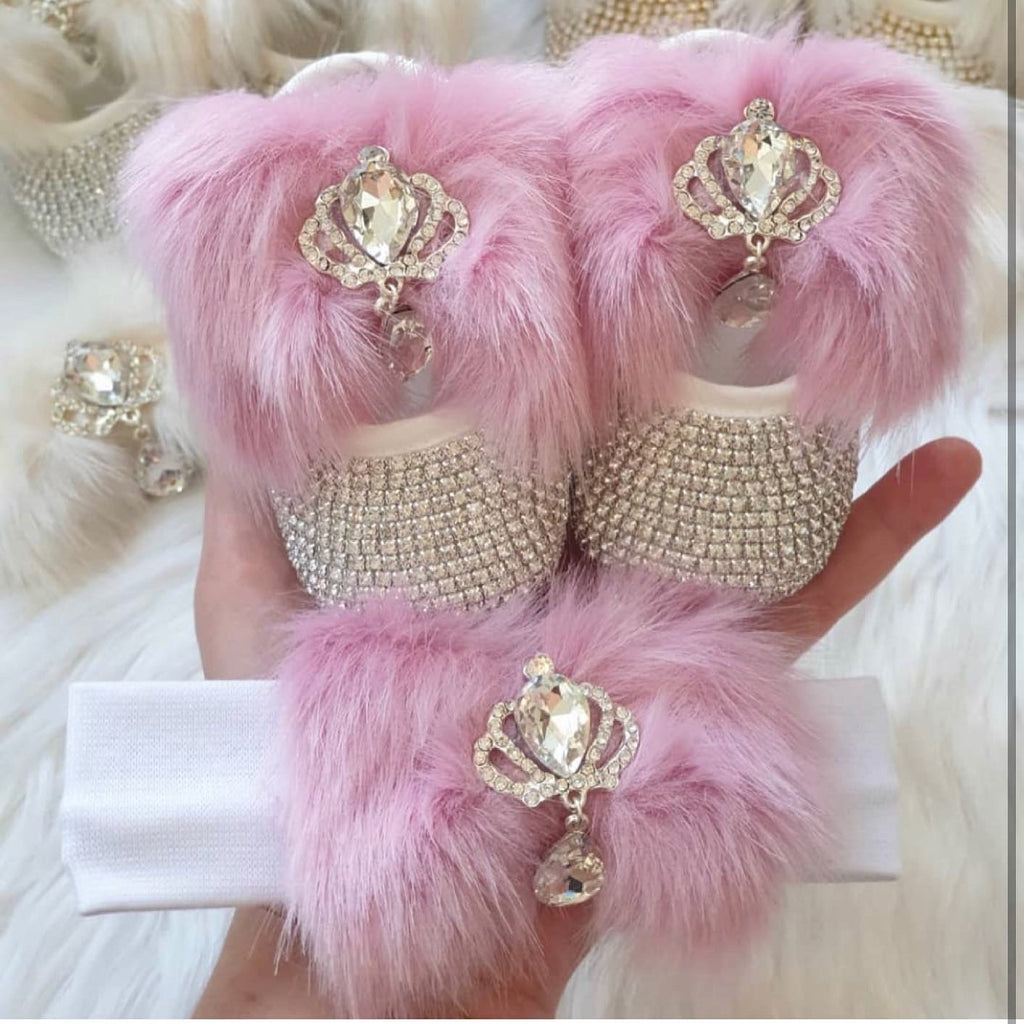 Pink Bling Booties