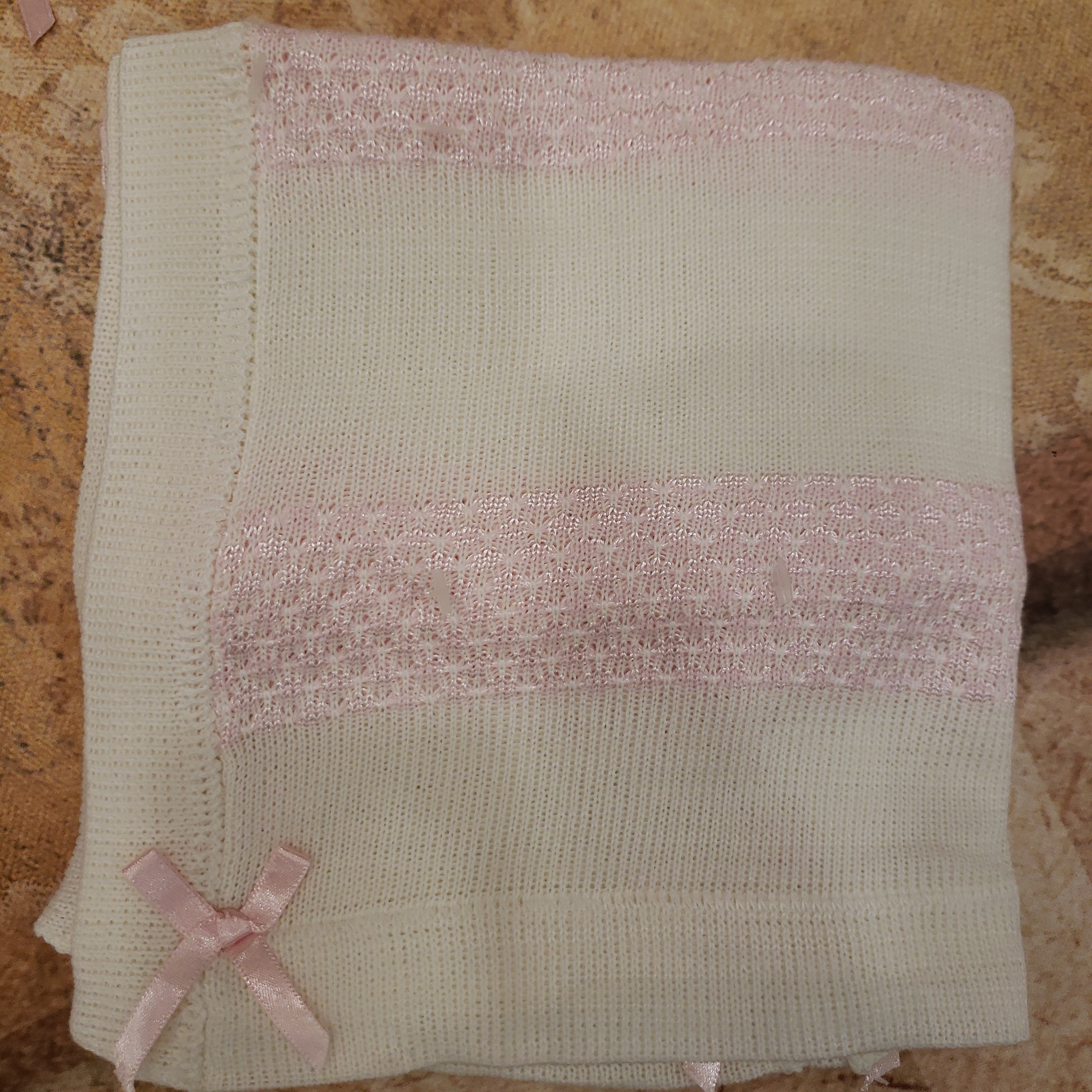 Pink & White Knit Set