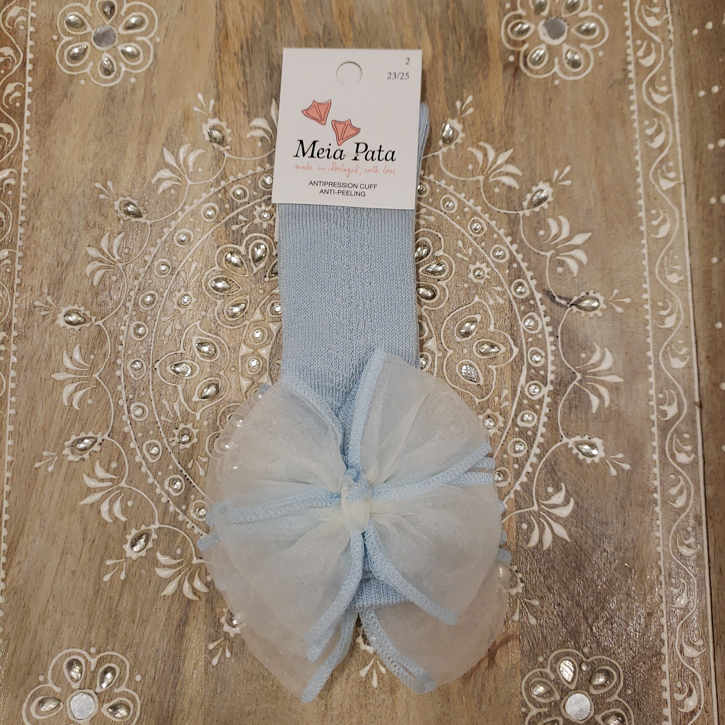 Knee High with Organza Bow