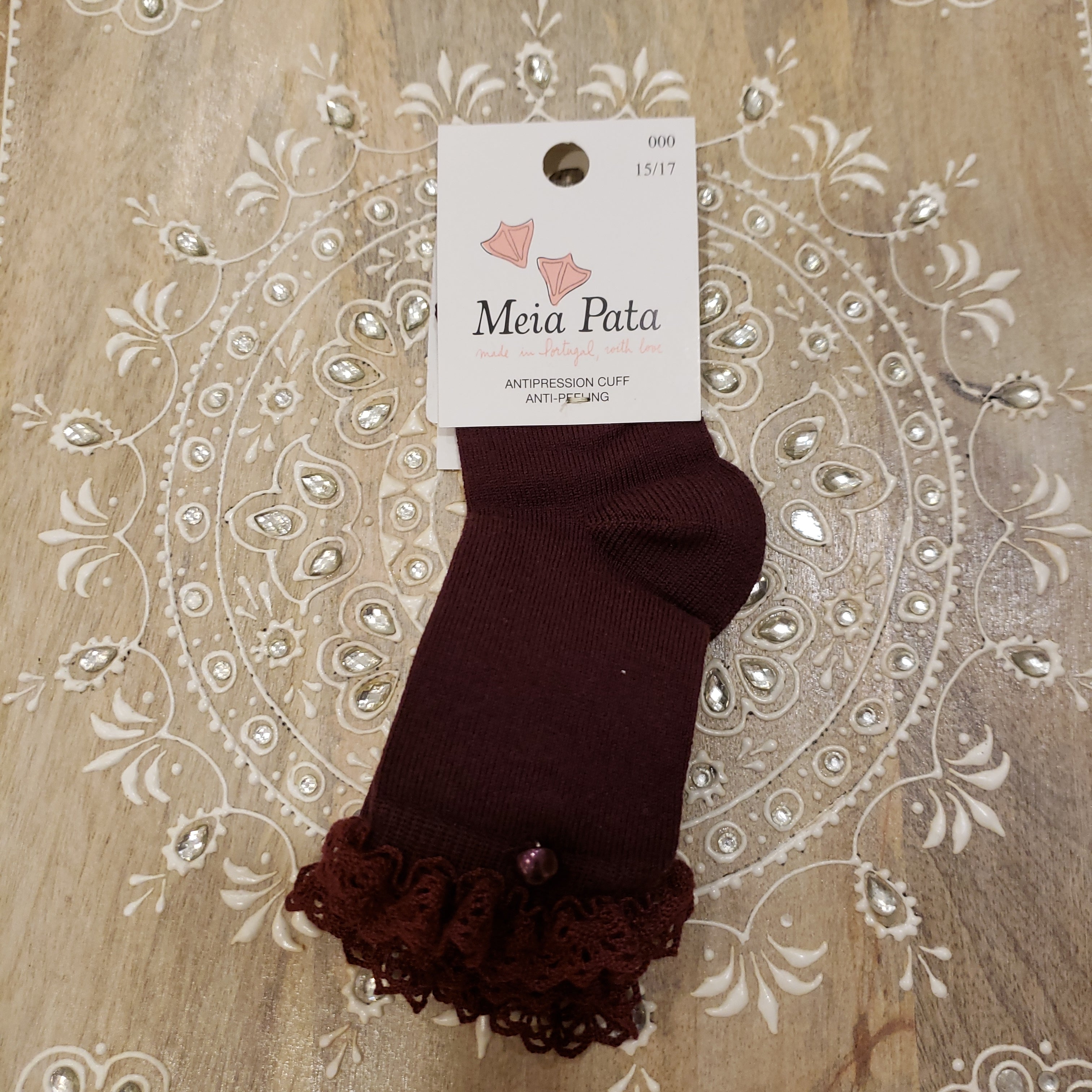 Lace and Pearl Knee High