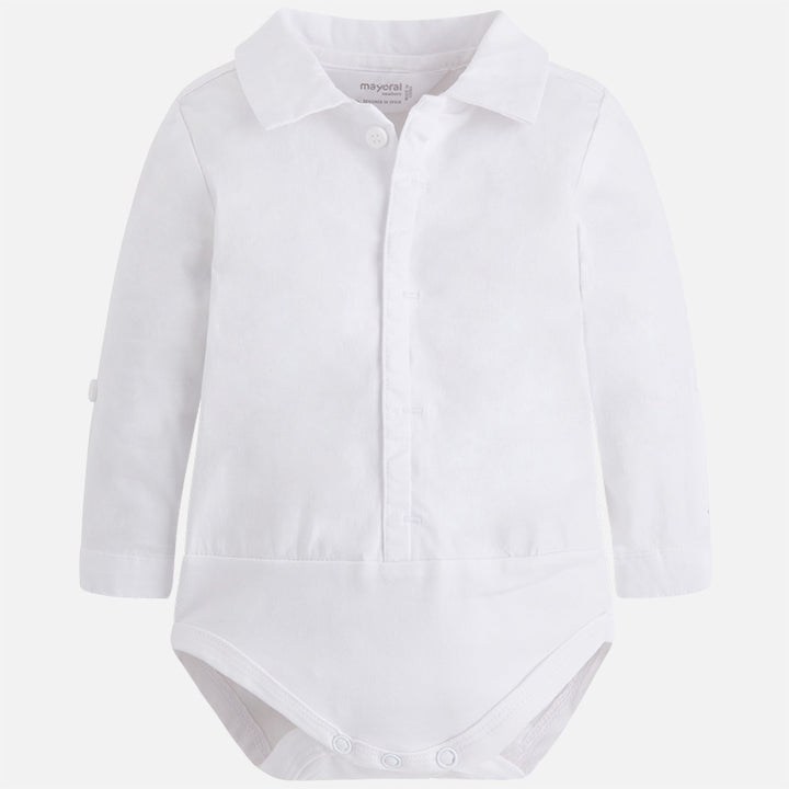 Mayoral White Onesie Shirt