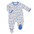 Magnificent Baby Blue Globetrotter Footie