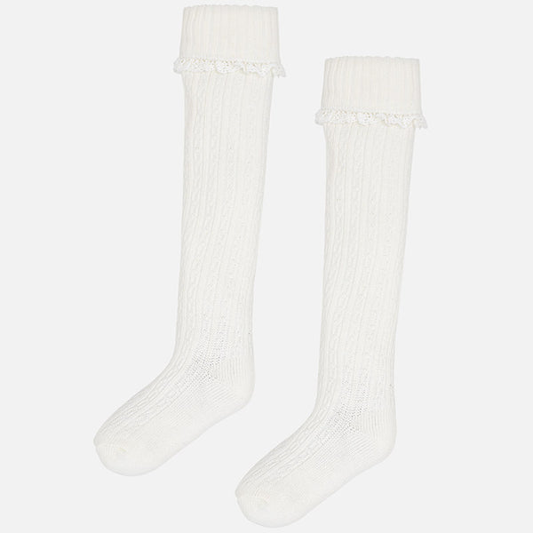 Mayoral Cable Knit Socks