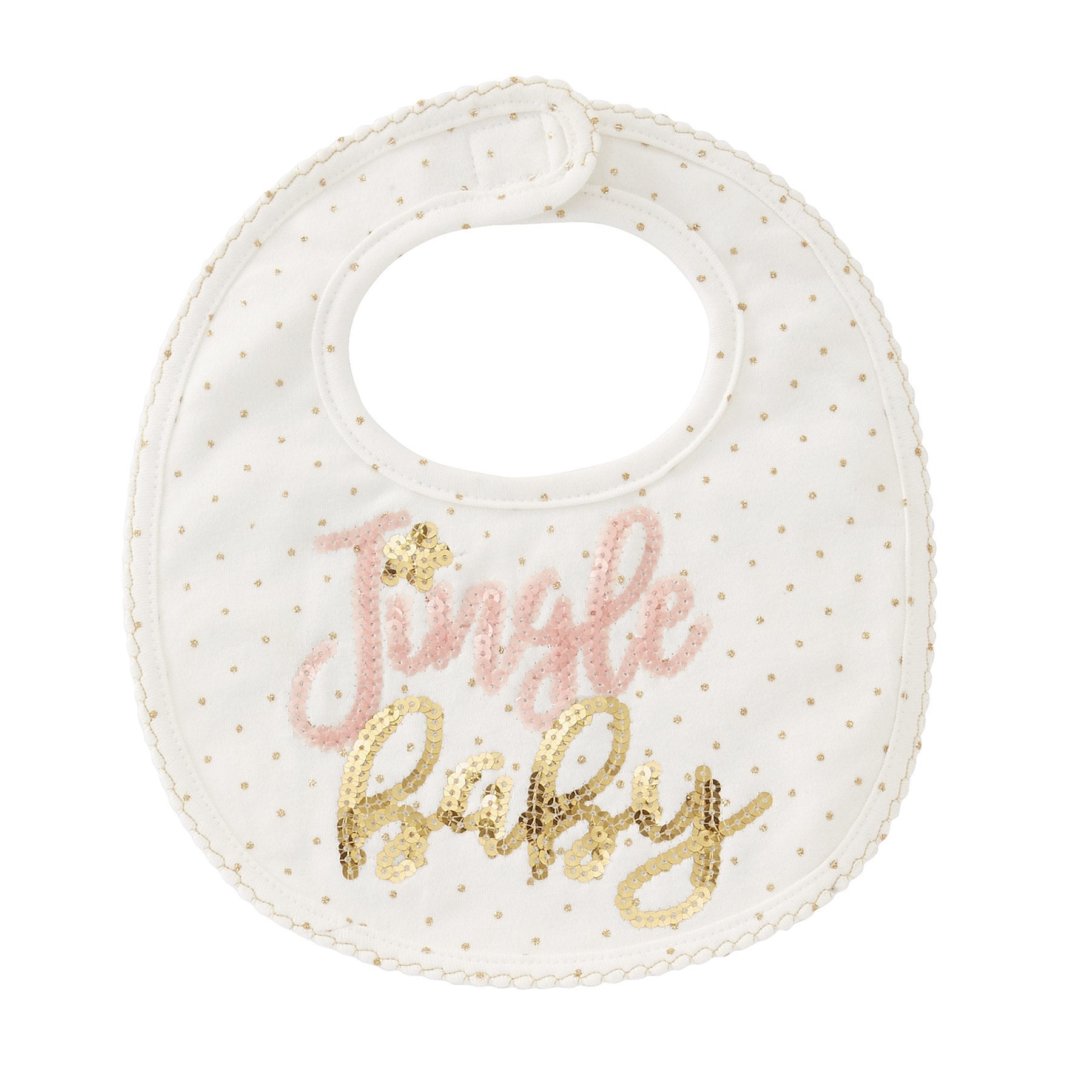 Mud Pie Jingle Baby Sequin Bib