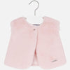 Mayoral Pink Fur Vest