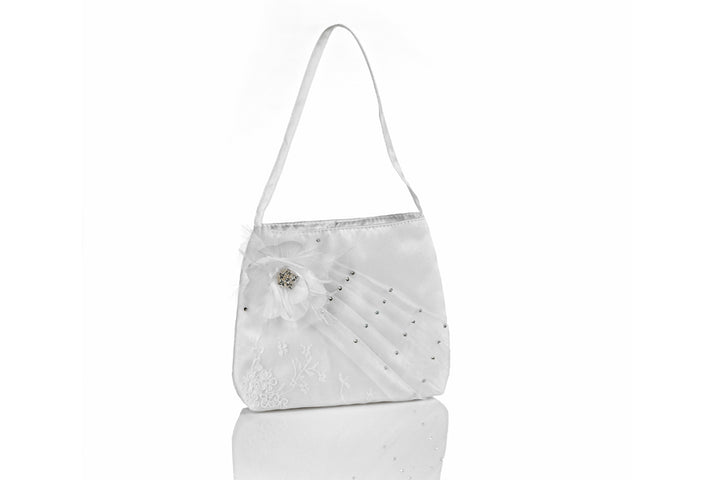 Satin Purse with Crystals