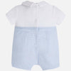 Mayoral Sky Blue Romper Bib